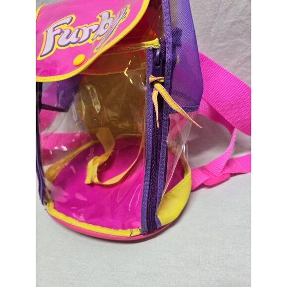 Retro Furby Clear Backpack Carry Case - Picture 2 of 9